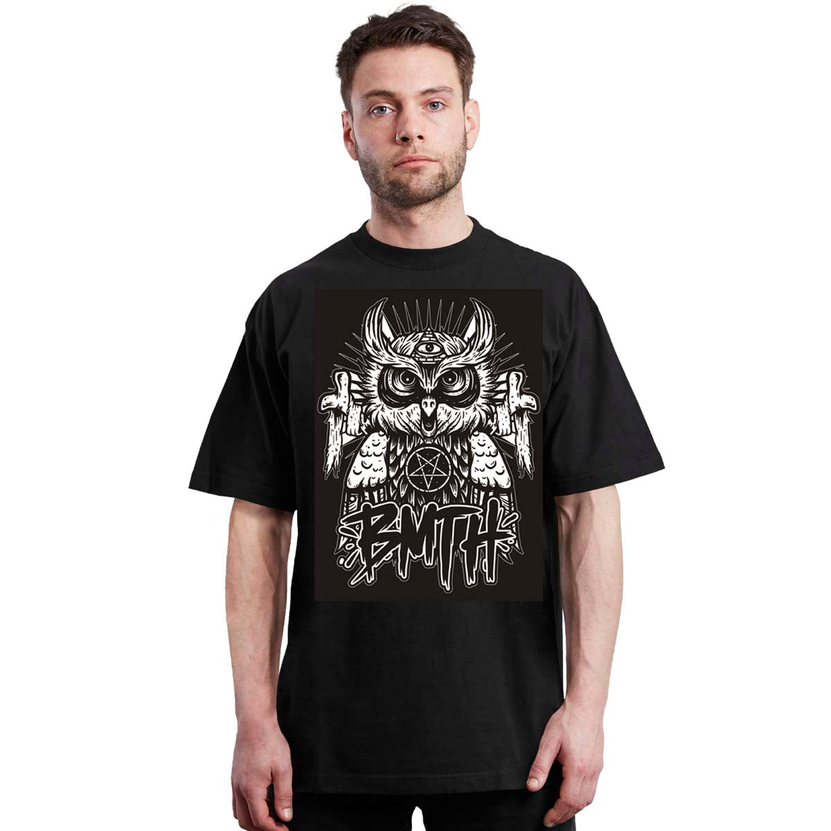 Bring me the horizon - owl - metal - polera