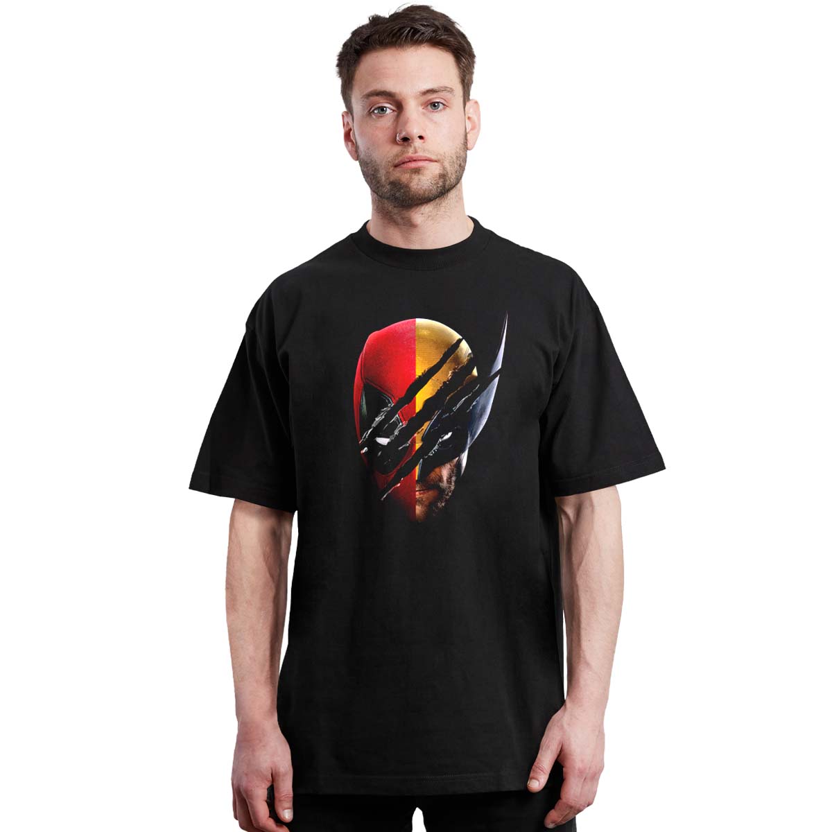 Deadpool 3 - Deadpool Wolverine Caras - Polera