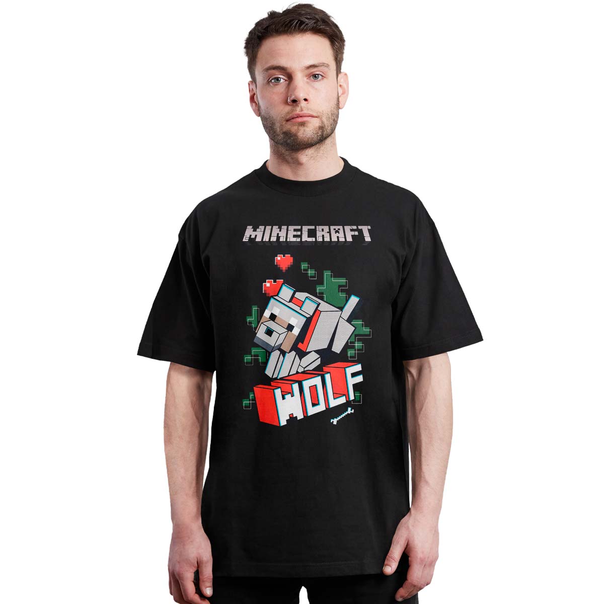 Minecraft - Wolf - Videojuegos - Polera
