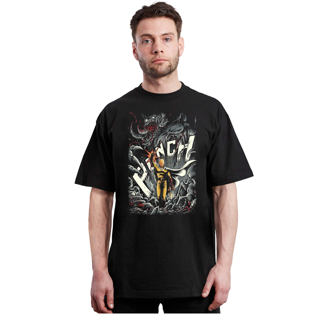 One Punch Man - Punch - Anime - Polera