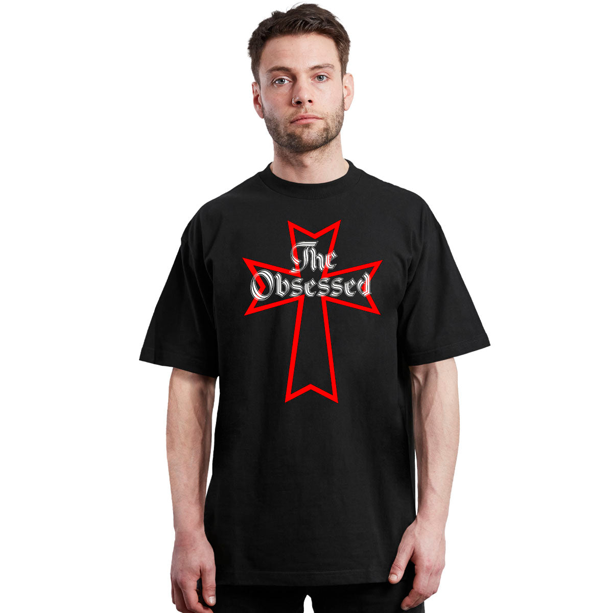 the obsessed - cross- metal - polera