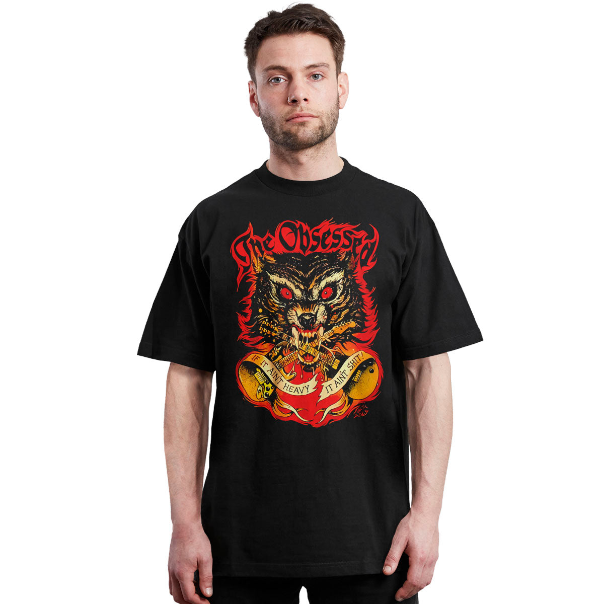 the obsessed - wolf- metal - polera