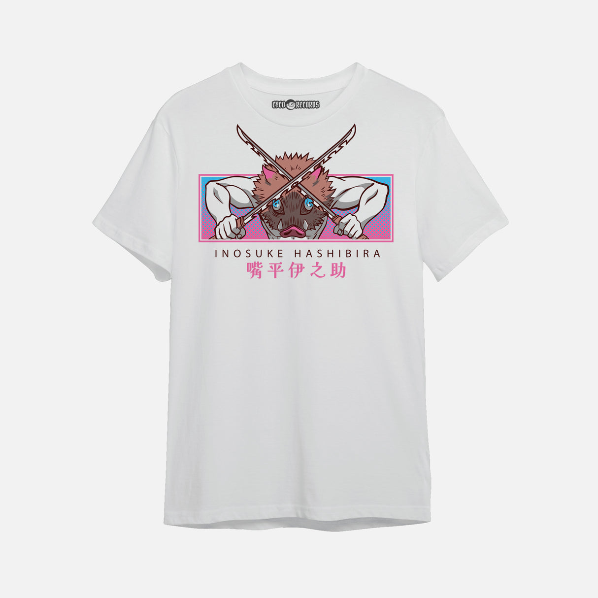 Demon Slayer - Inosuke - beast breathing 2 - Polera Blanca