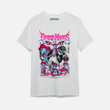 Demon Slayer - Akaza Demon Moon - Polera blanca