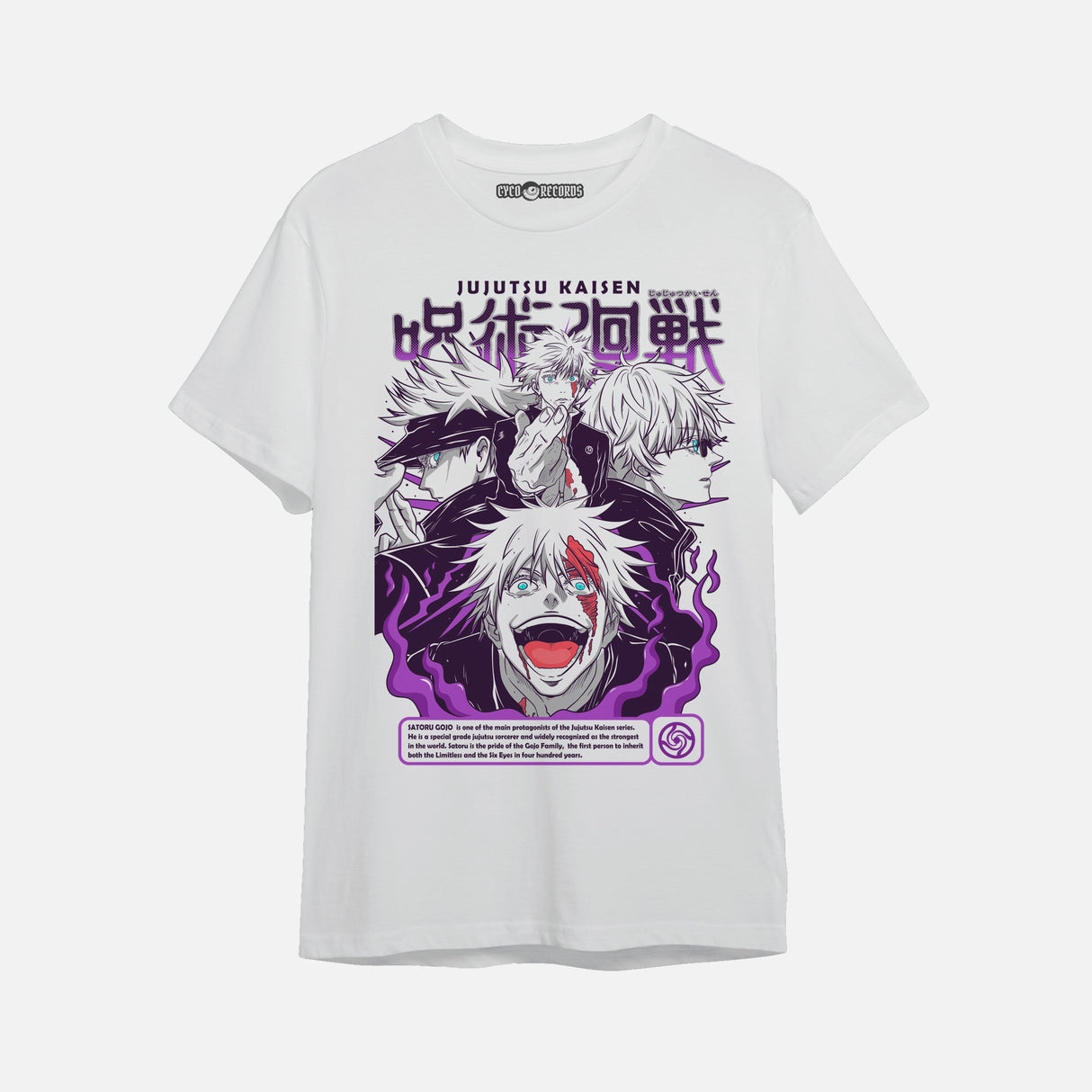 Jujutsu kaisen - Satoru Gojo - Polera blanca