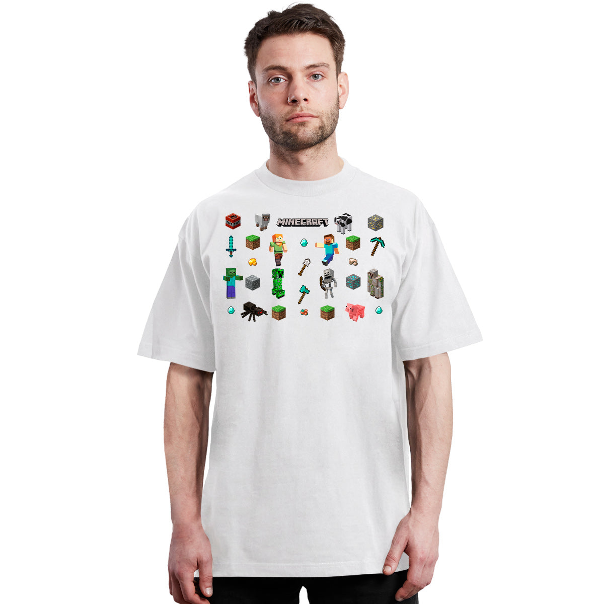 Minecraft - Personajes - Polera