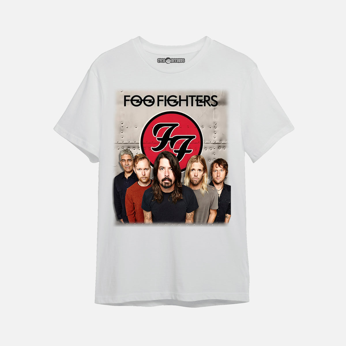 Foo Fighters -  Banda - Polera Blanca