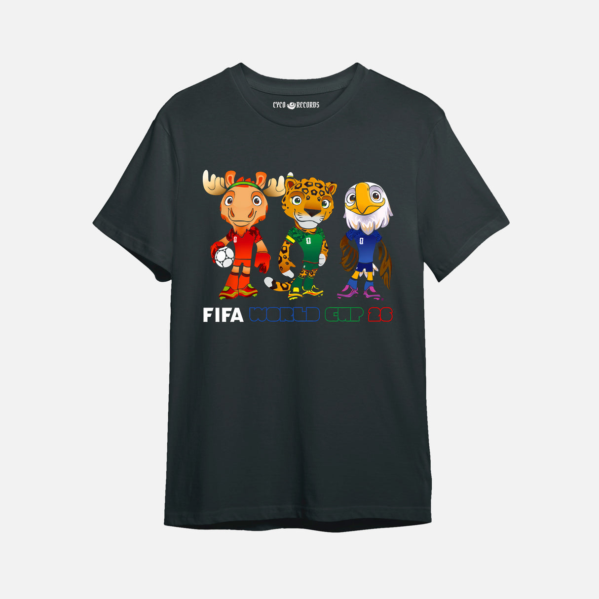 Mundial 2026 - Mascotas - Polera Negra