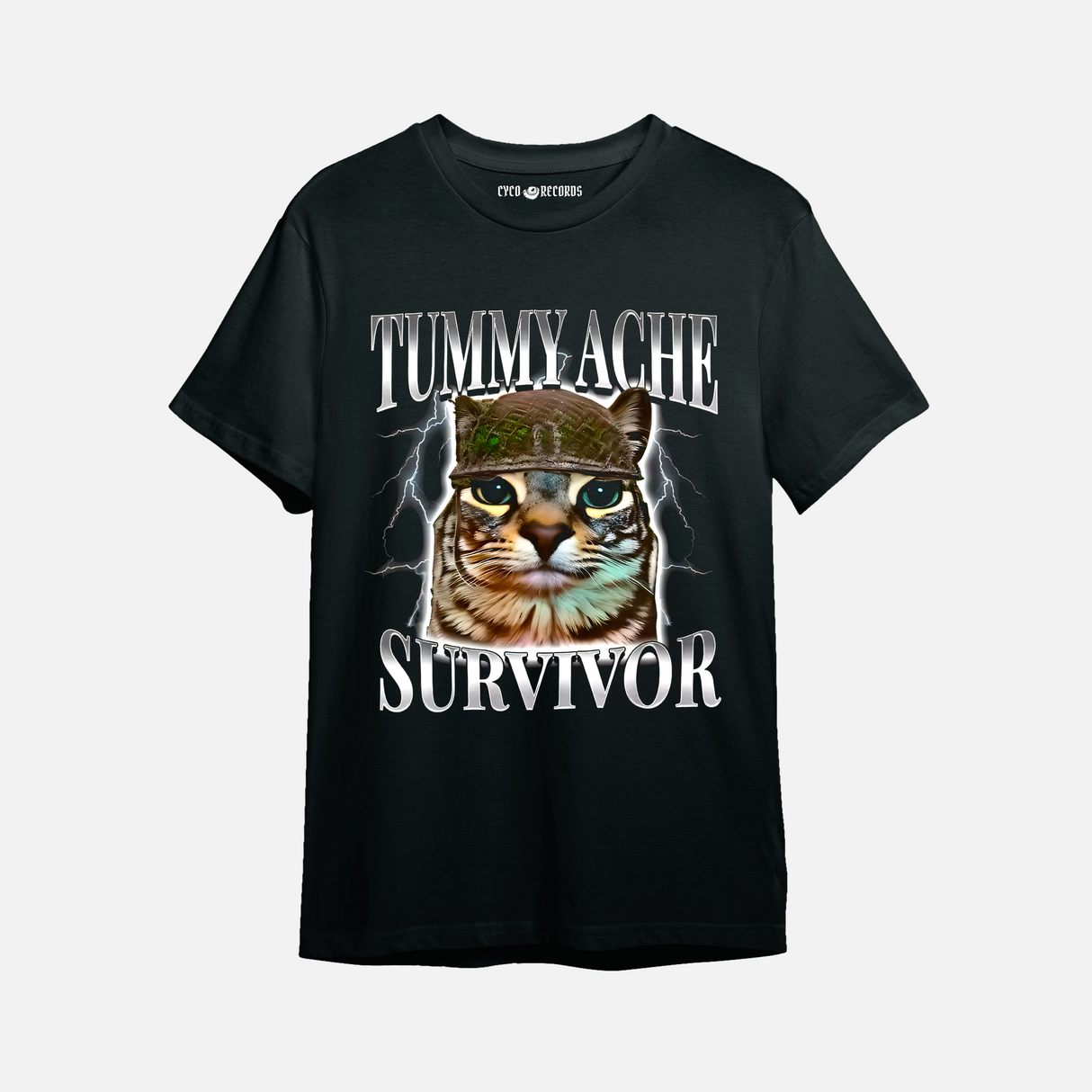 Meme - Gato Tummy Ache - Polera