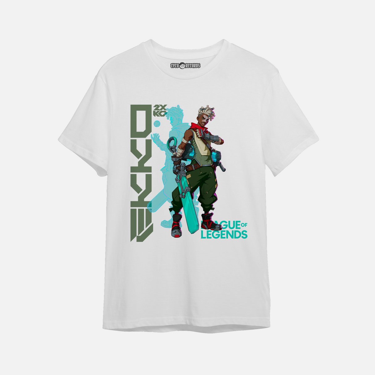 League Of Legends - Ekko - Polera Blanca