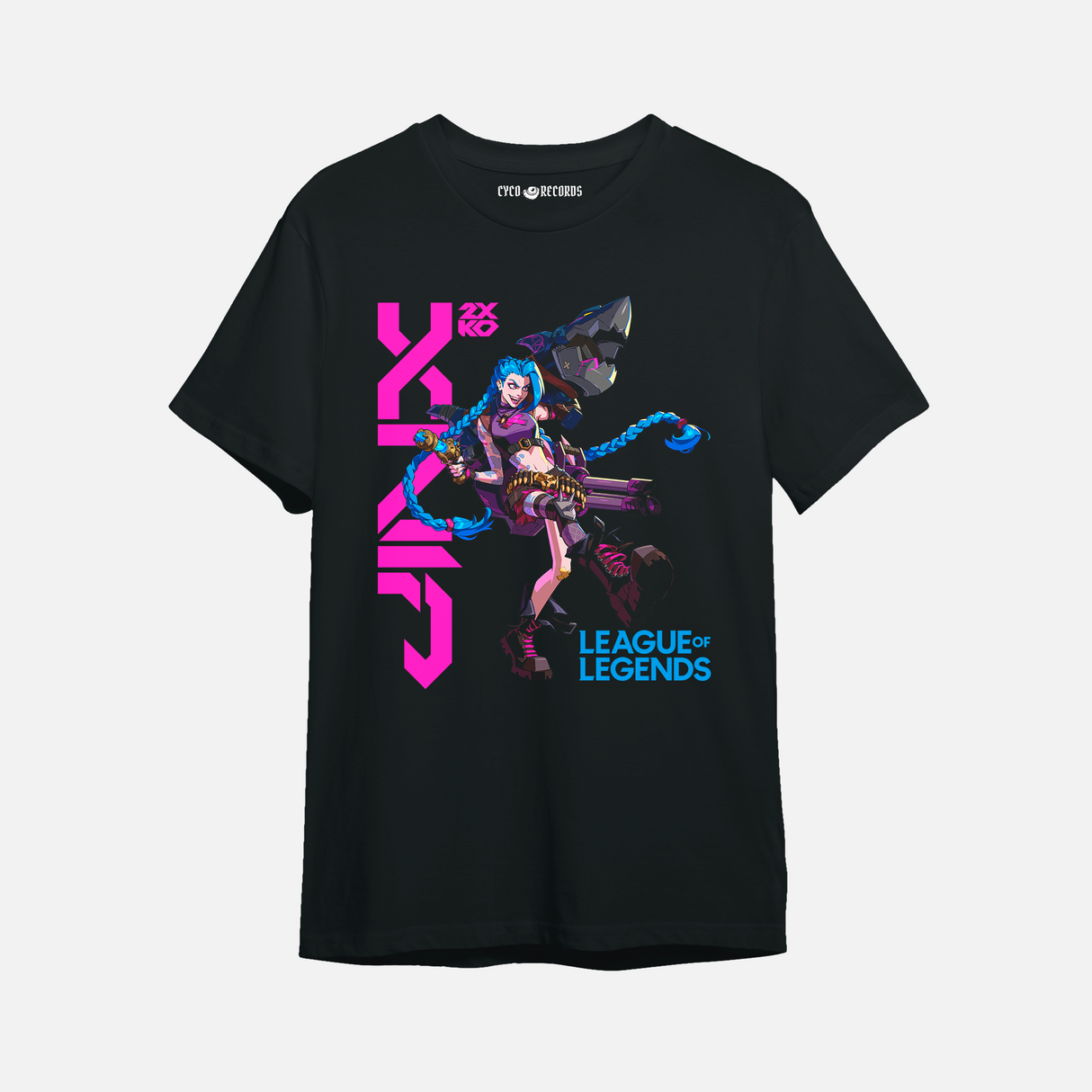 League Of Legends - Jinx - Polera Negra