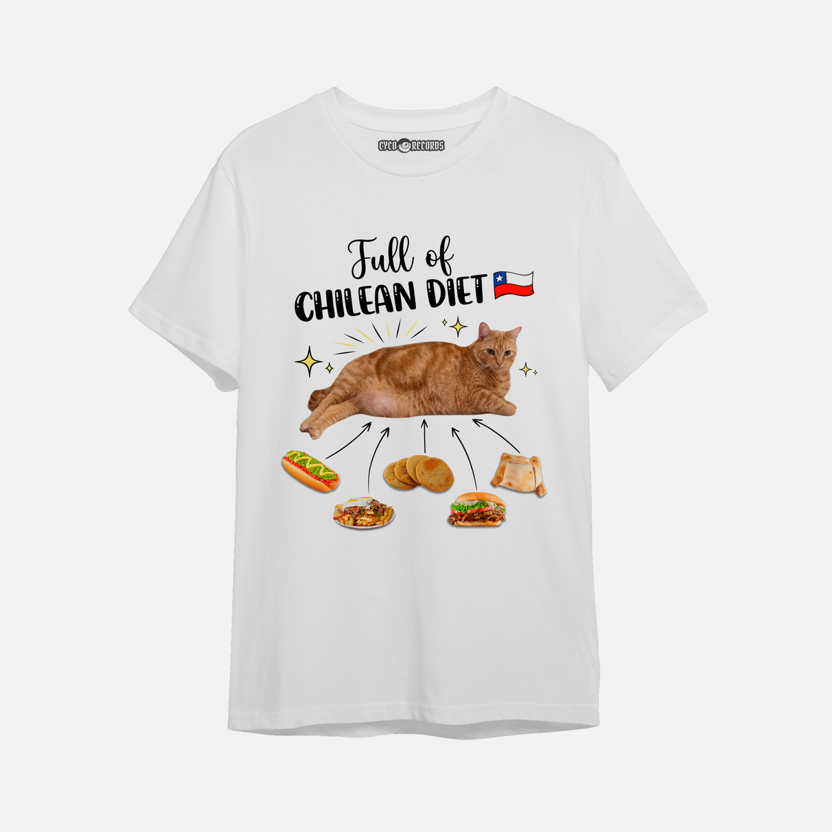 Meme - Gato Chilean Diet - Polera