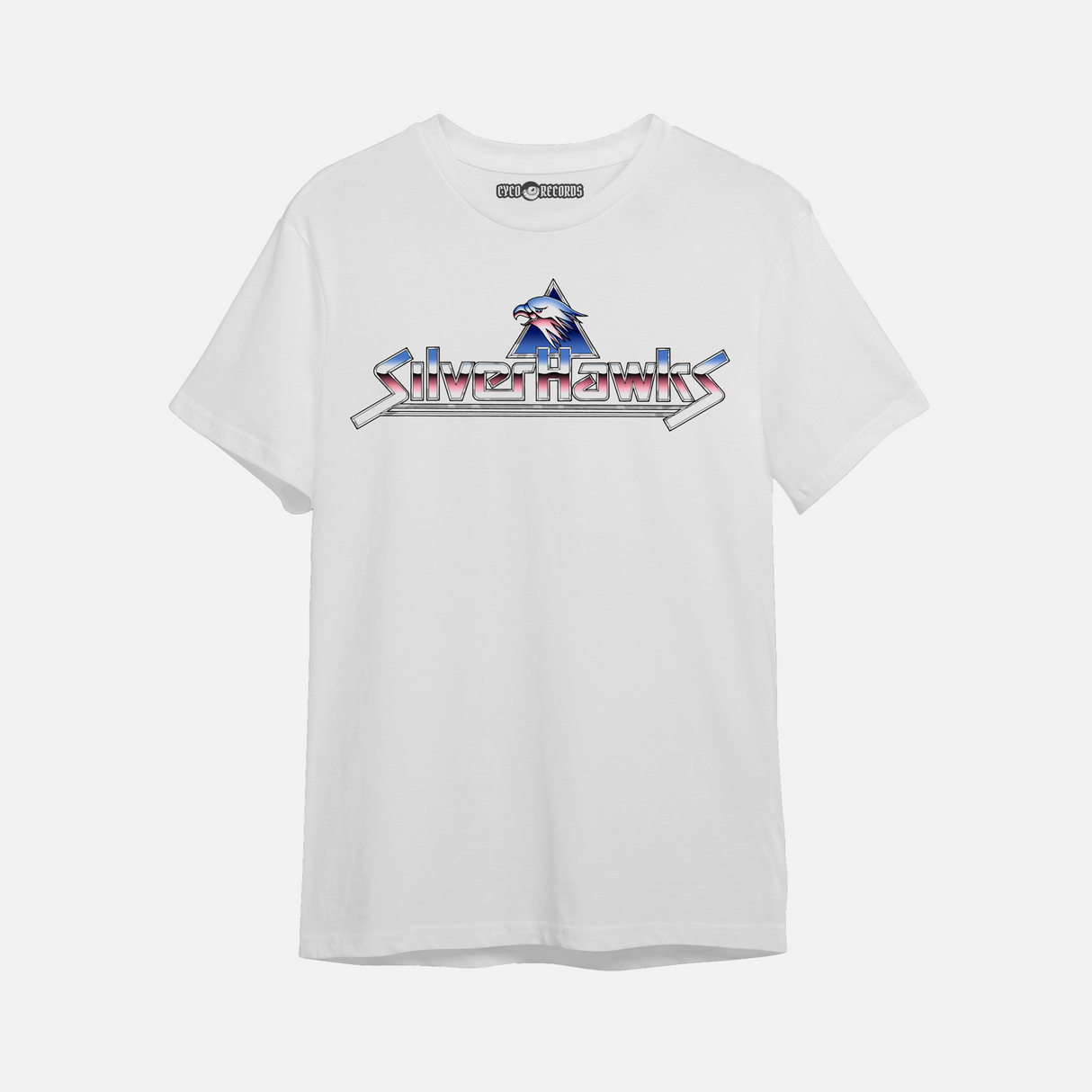 SilverHawks - Halcones Galacticos - Logo - Polera Blanca