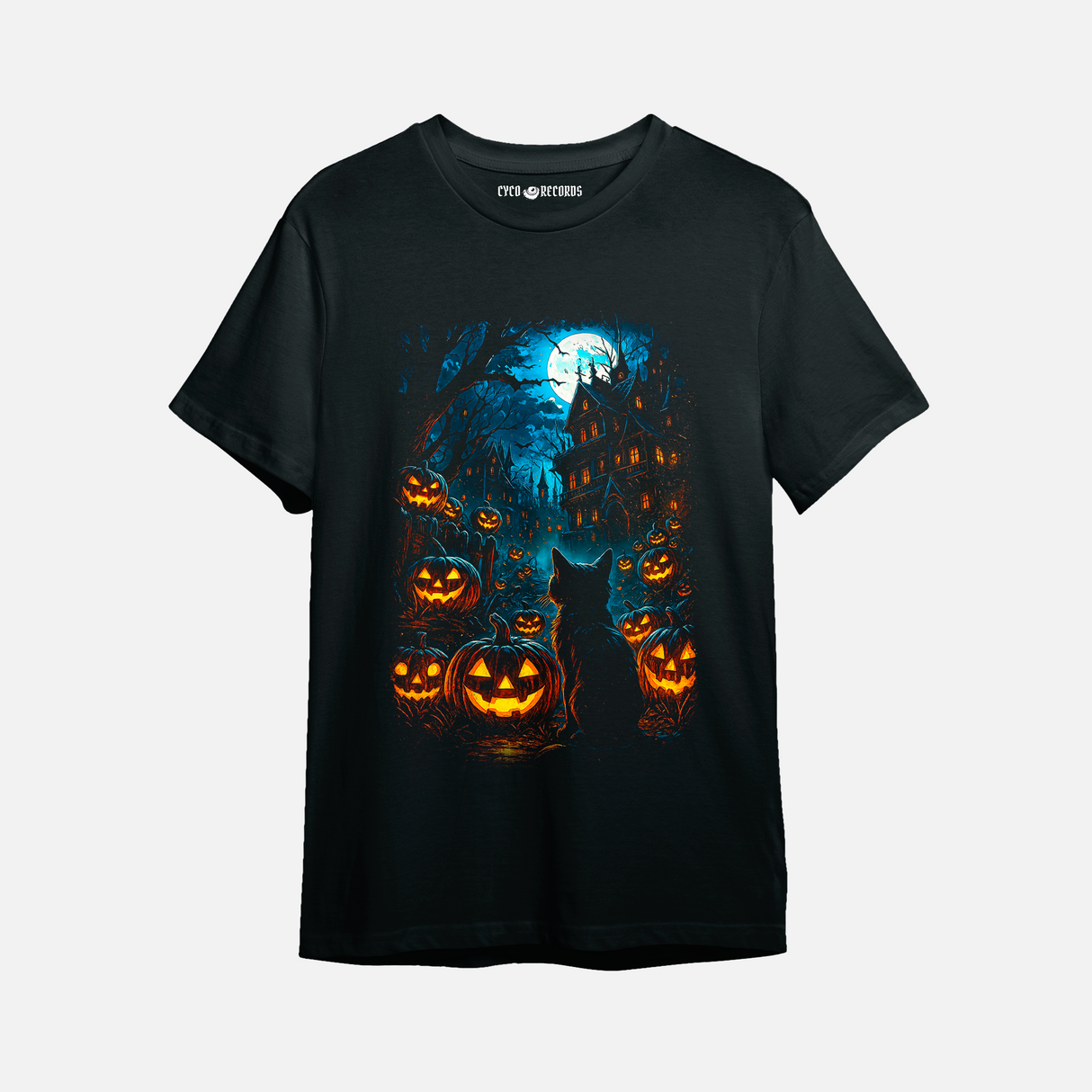 Gato Mansión - Halloween - Polera