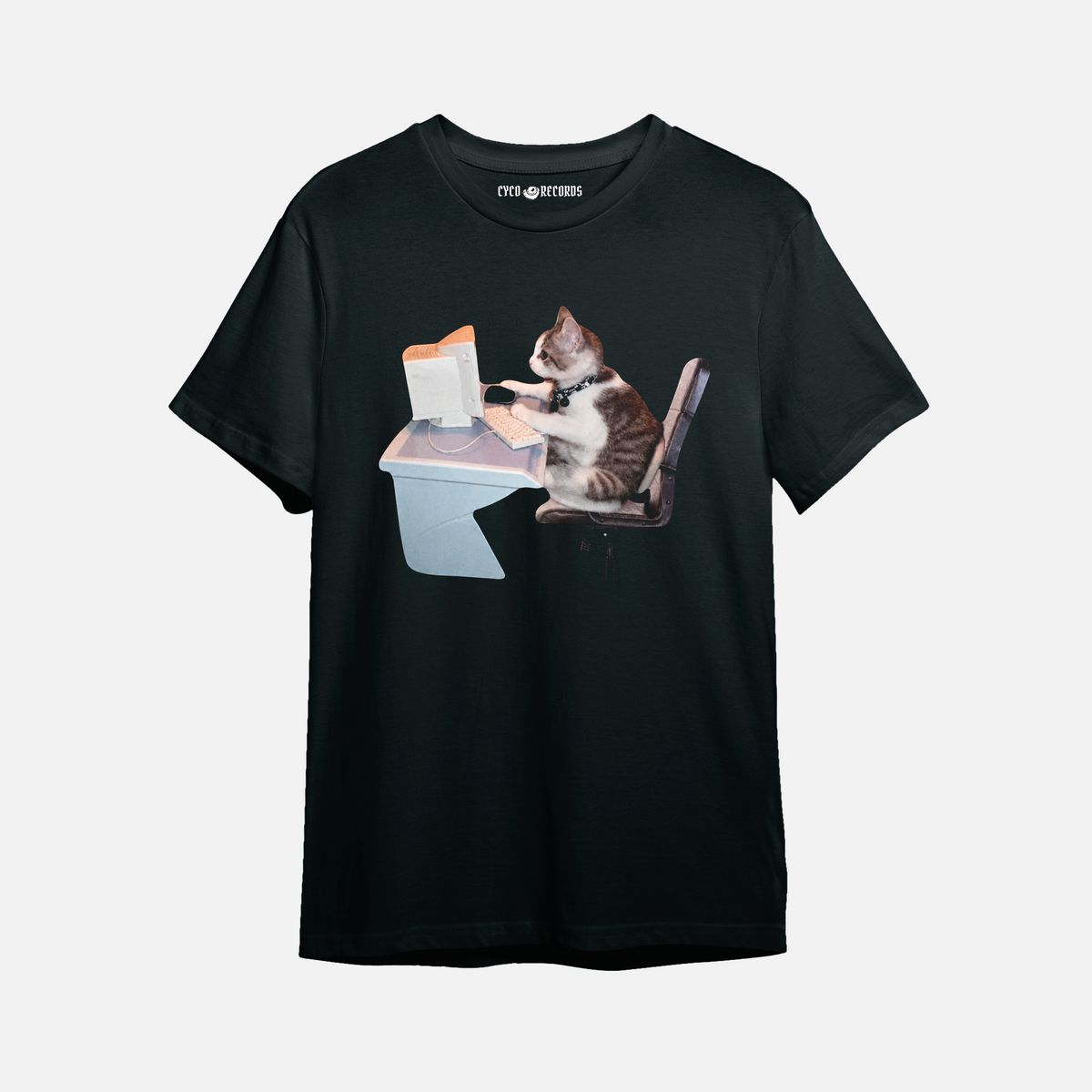 Gato - Computador - Polera