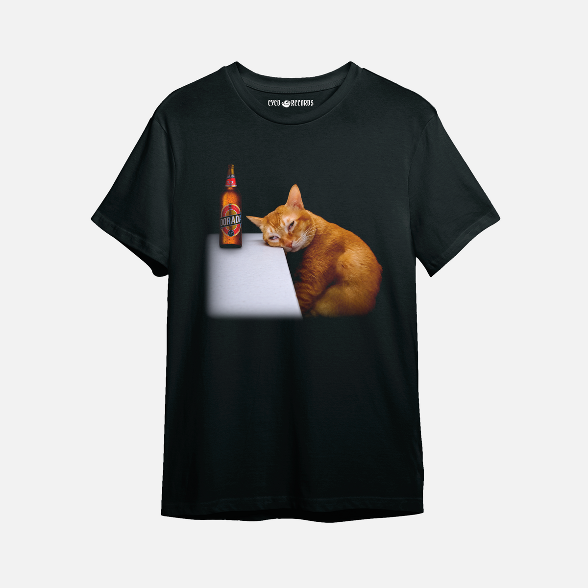 Meme - Gato Cerveza Dorada - Polera