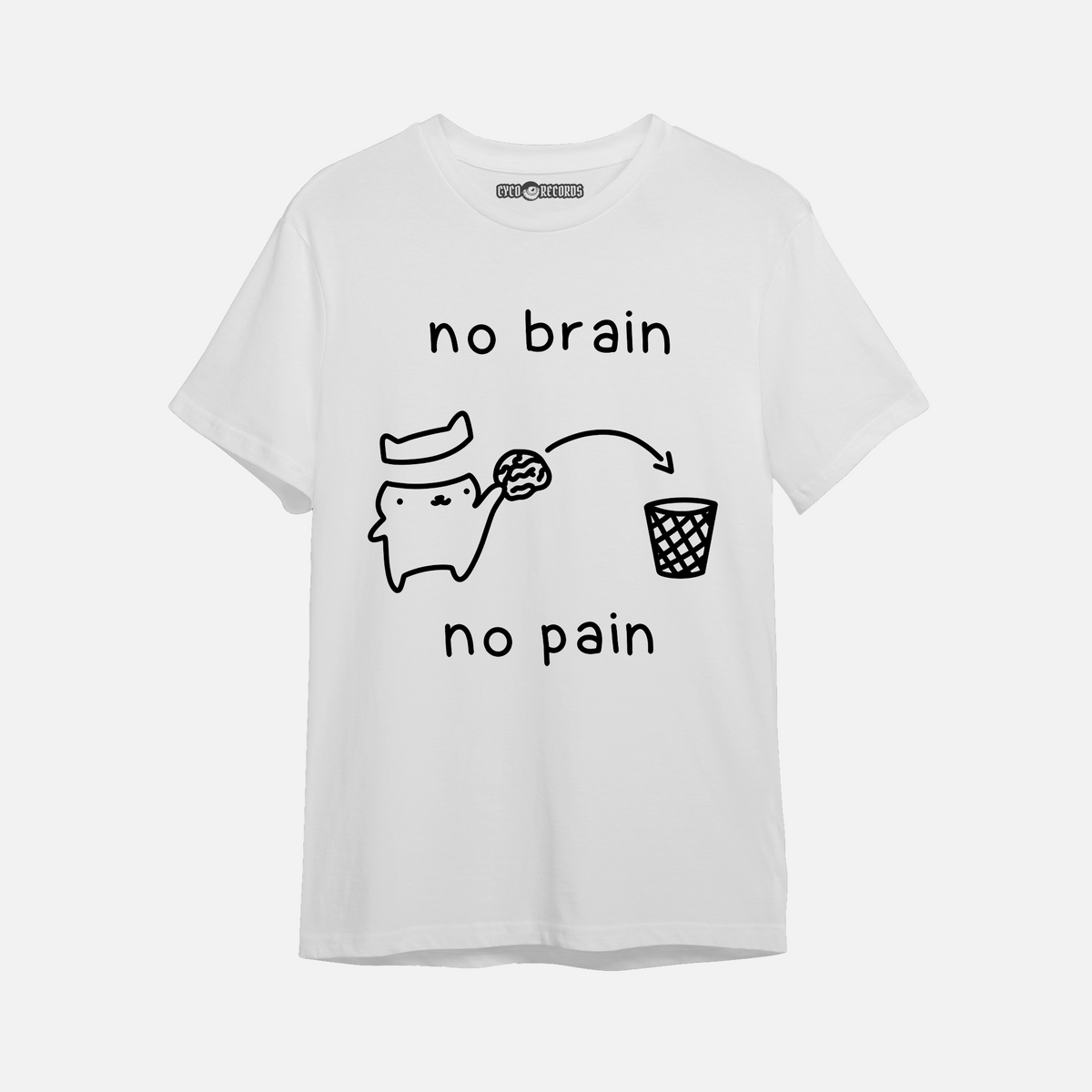 Meme - No Brain No Pain - Polera