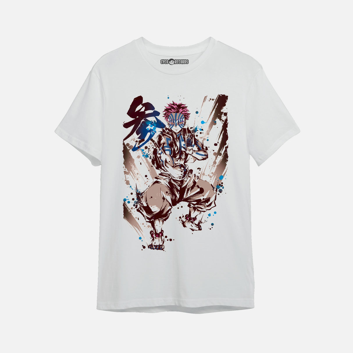 Demon Slayer - Kimetsu no Yaiba Akaza acuarela - Polera