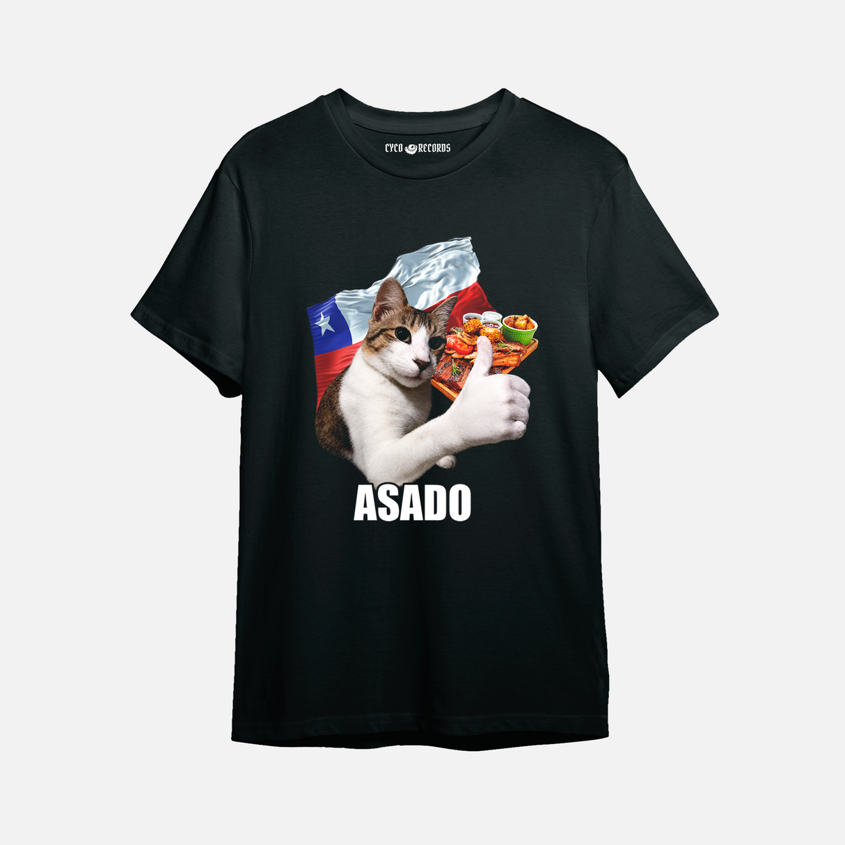 Gato - Asado - Polera