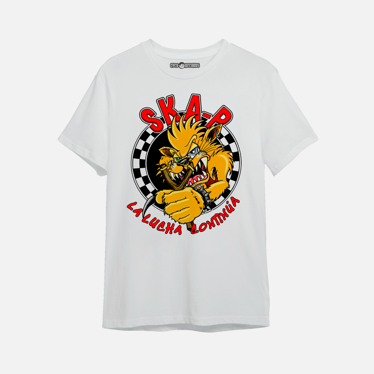 Ska-P - La Lucha Continua - Polera Blanca