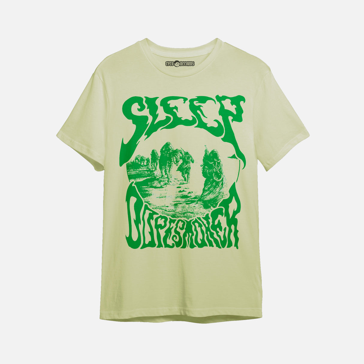 Sleep Dopesmoker - Green - Polera Beige