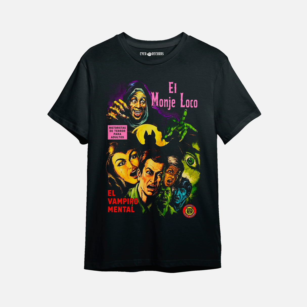 Misterios del Gato Negro - El Monje Loco - Polera