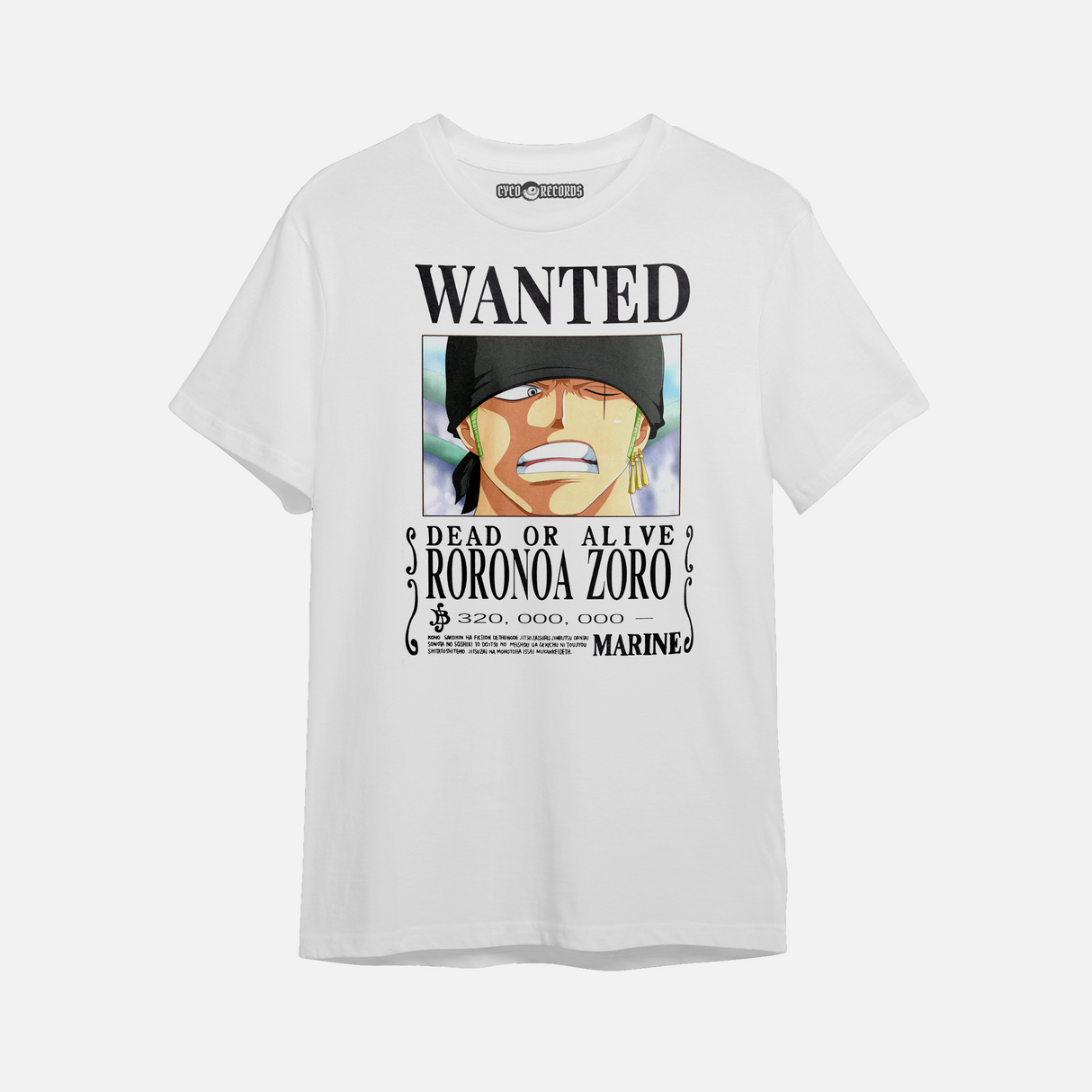 One Piece - Zoro Wanted - Polera