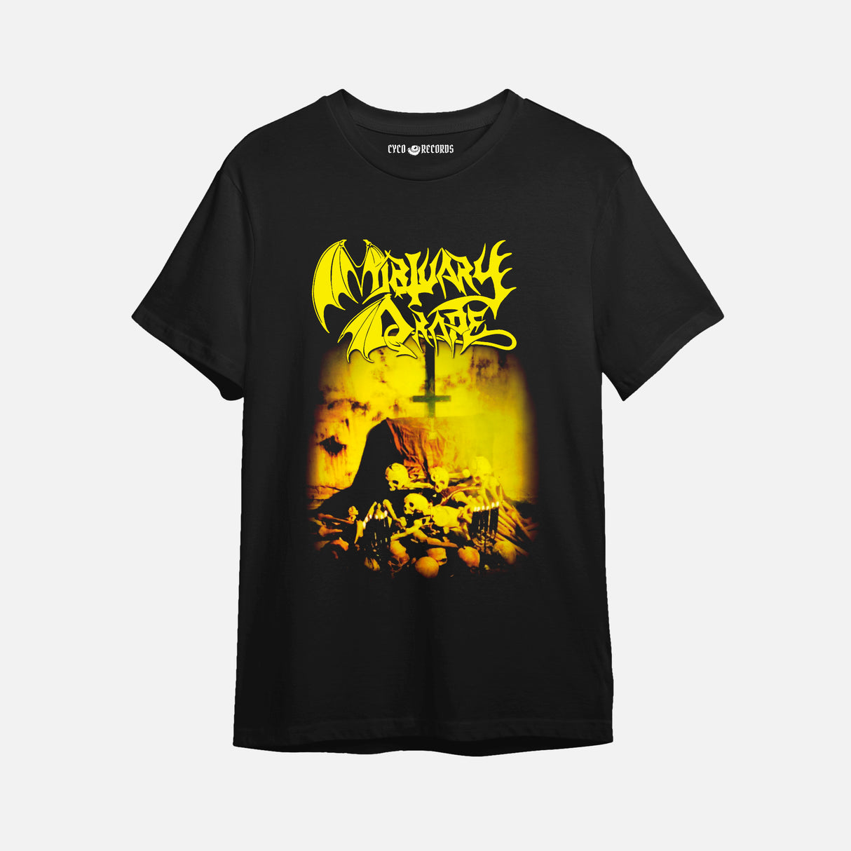 Mortuary Drape - Skulls - Polera
