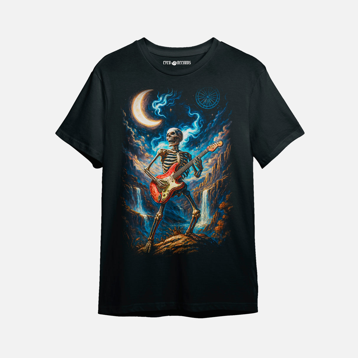 Calavera - Esqueleto Rockero - Polera