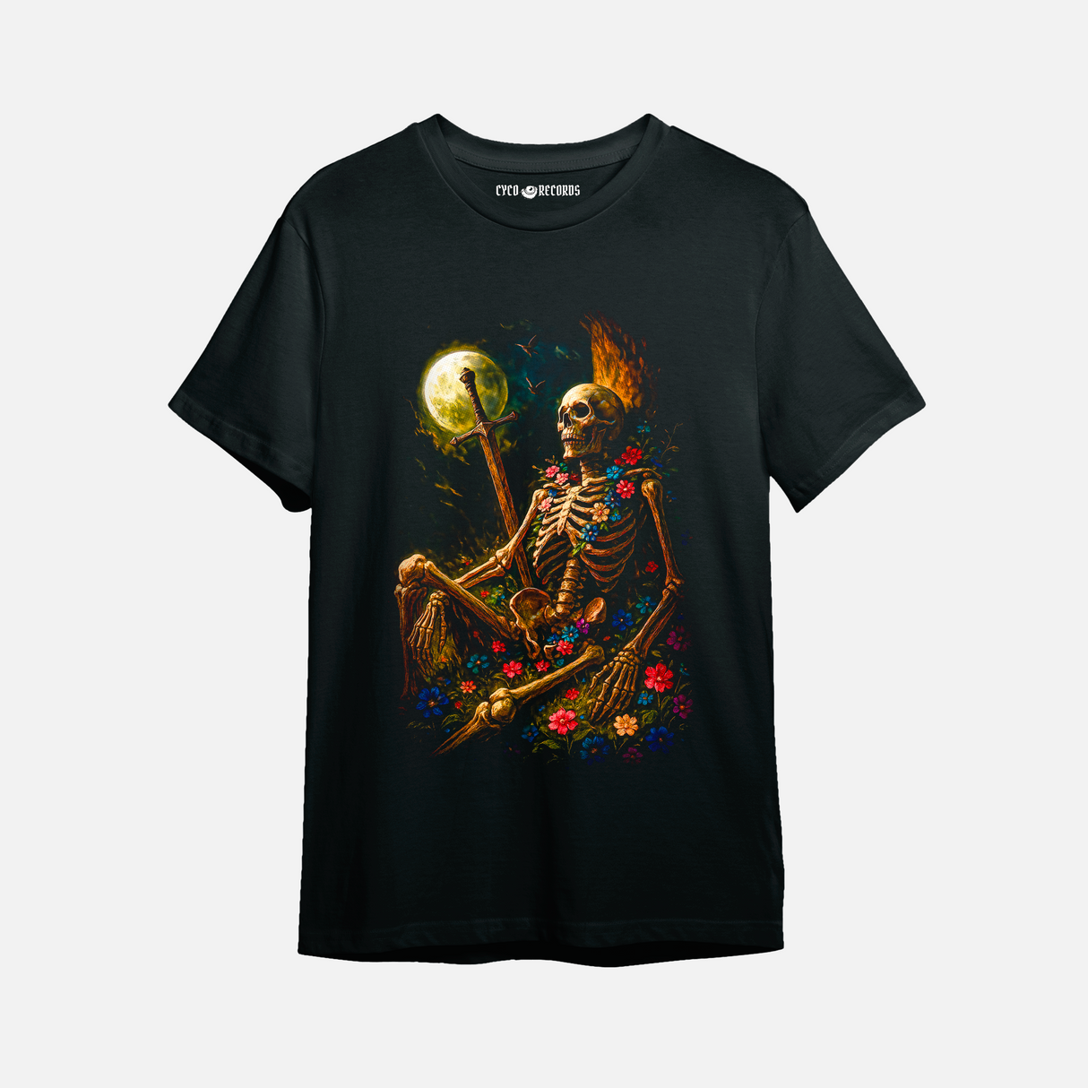 Calavera - Flores - Polera