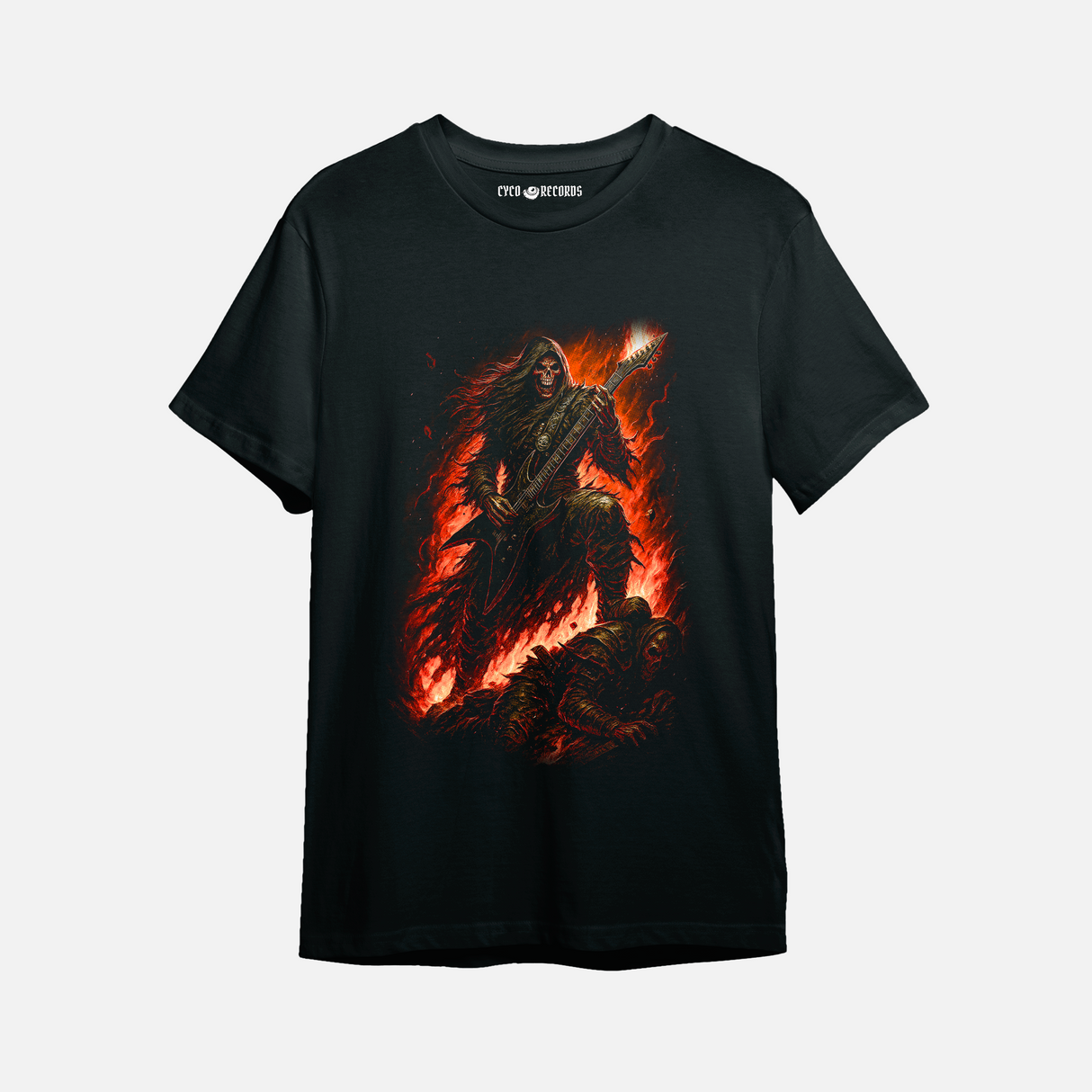 Calavera - Guitarrista - Polera
