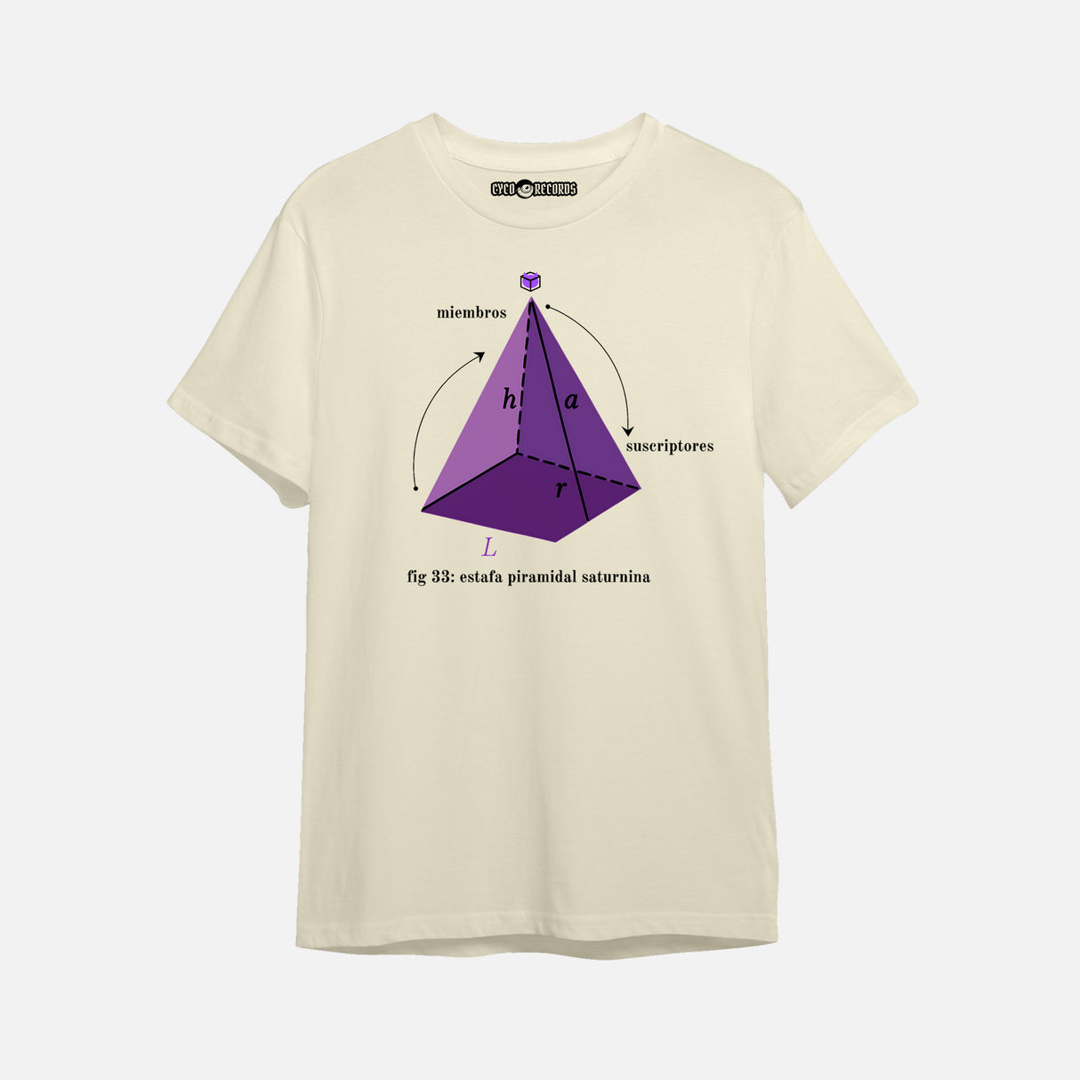 Maldita Sea - Salfate - Estafa Piramidal Beige - Polera