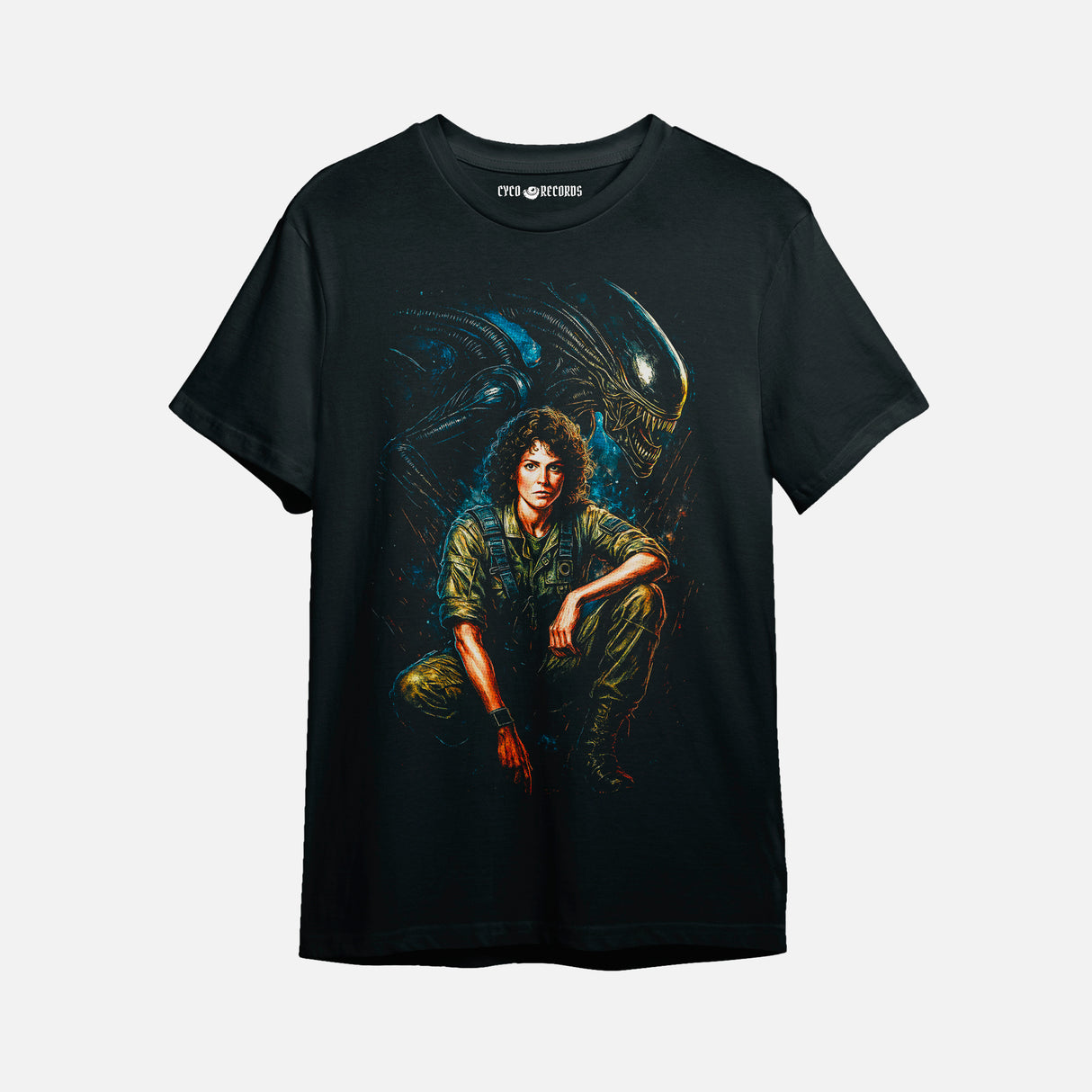 Pelicula - Alien - Ripley y Xenomorfo - Polera