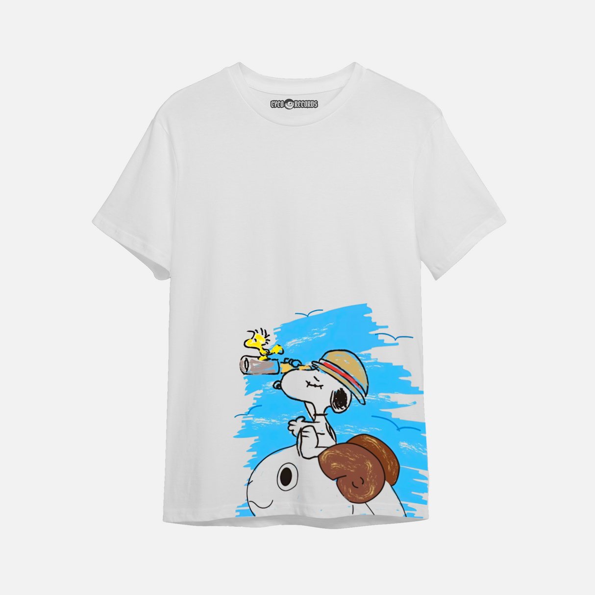Snoopy - One Piece Luffy - Polera