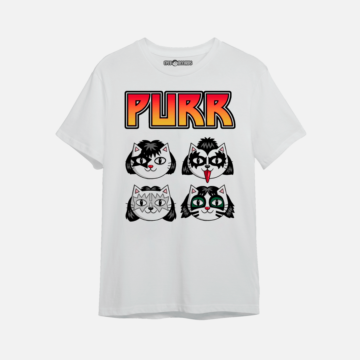 Purr - Kiss Cats - Polera Blanca