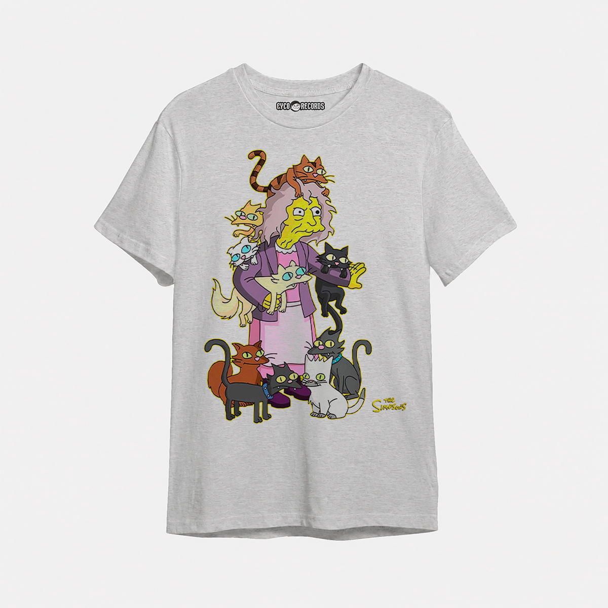 The Simpsons - Loca De Los Gatos Gris - Polera