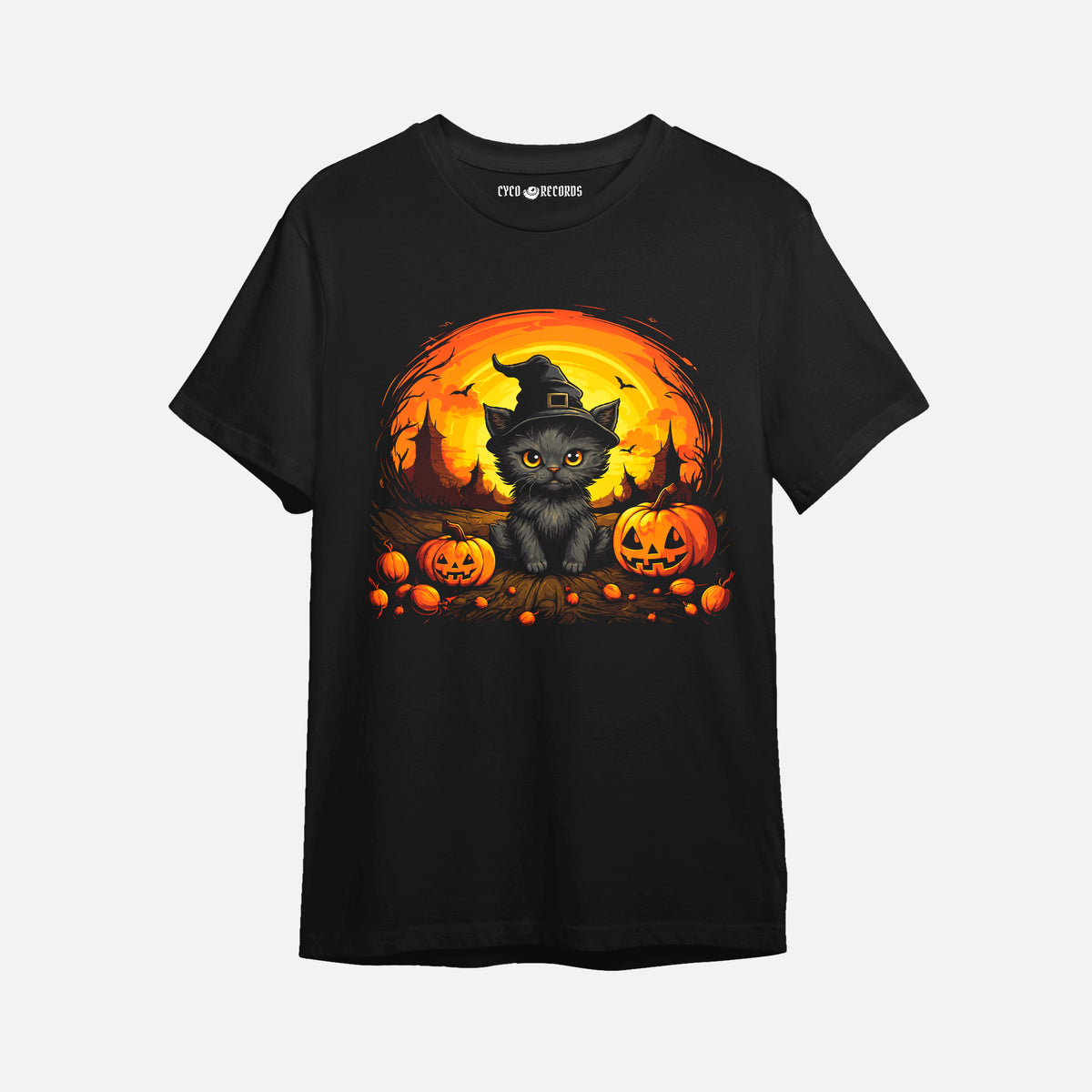 Halloween - Gato Brujo - Polera