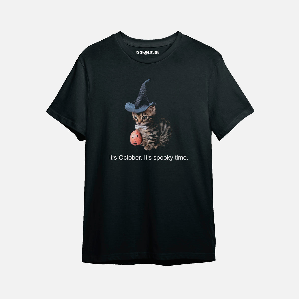 Meme - Cat Halloween Spooky Time - Polera