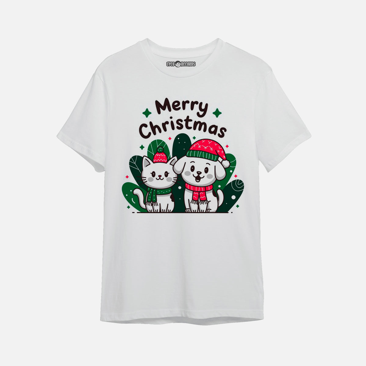 Meme - Christmas Cat and Dog - Polera
