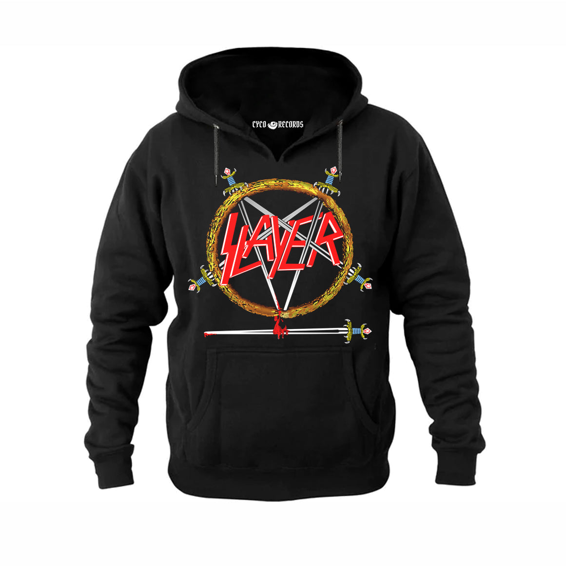 Slayer - Logo hell awaits - Poleron Canguro