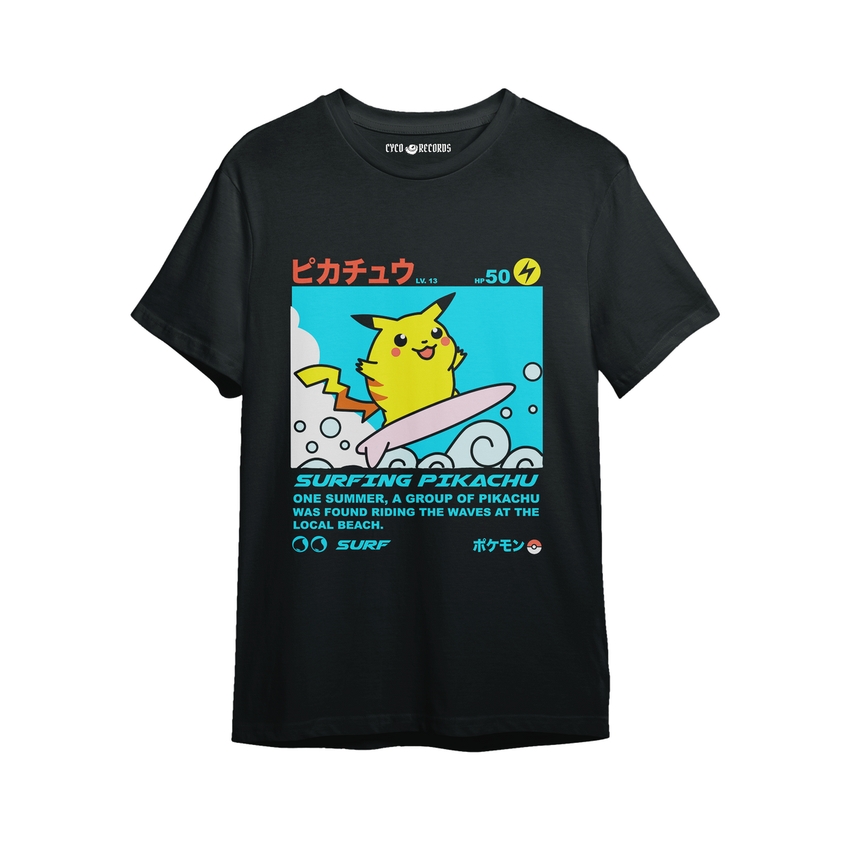 Pokemon - Pikachu Surfing - Polera