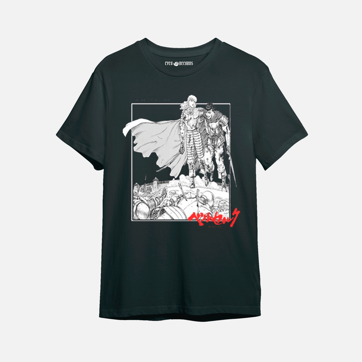 Berserk - Guts Y Griffith - Polera - 10 / Negro