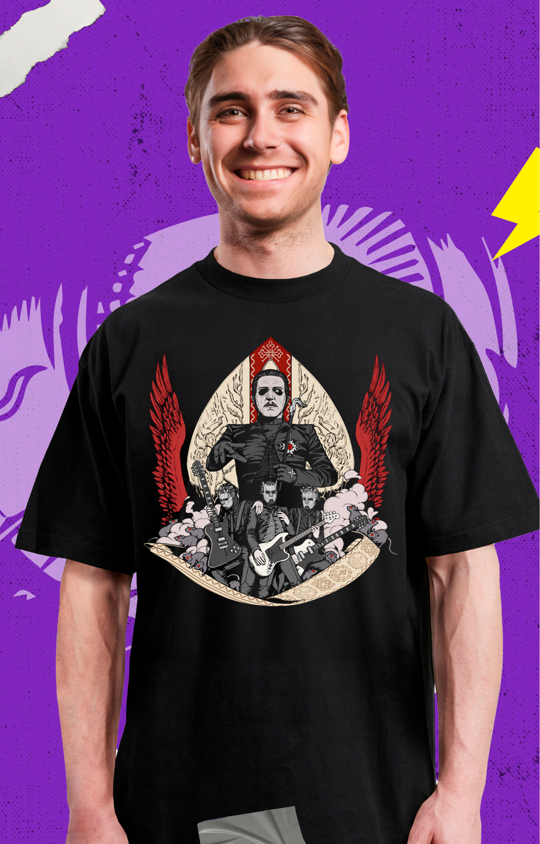 Ghost - Pope Wings - Polera