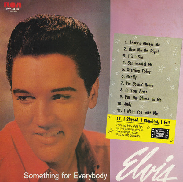 Elvis – Something For Everybody - Vinilo Japones (Sin Obi)