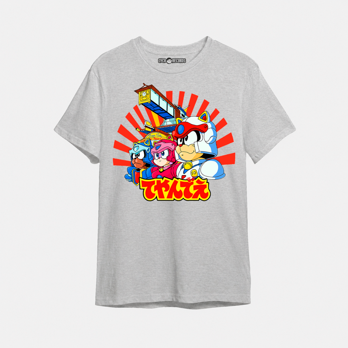 Samourai Pizza Cats - Gris - Polera