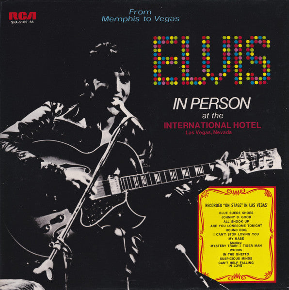 Elvis Presley – From Memphis To Vegas / From Vegas To Memphis - Vinilo Japones (Sin Obi)
