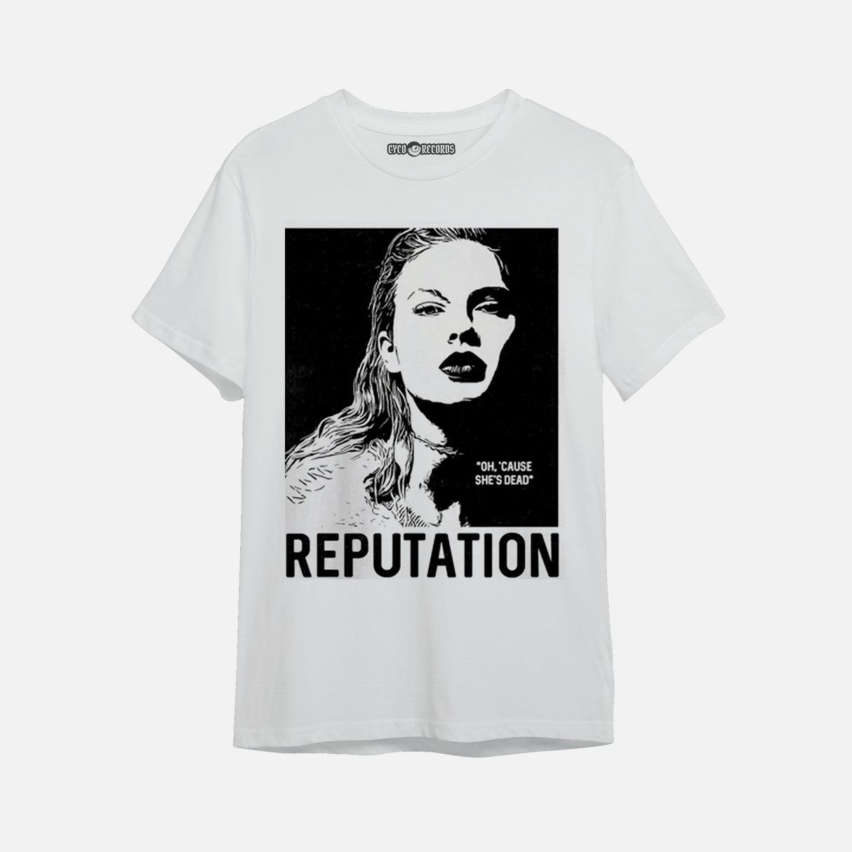 Taylor Swift - Reputation blanca dibujo - Polera
