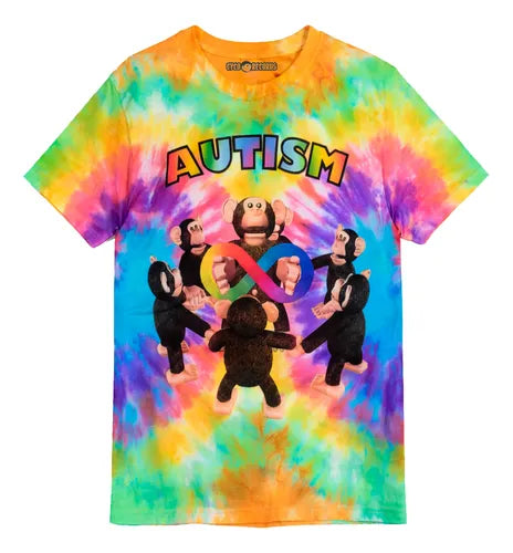 Tie Dye Monos Autism - Polera