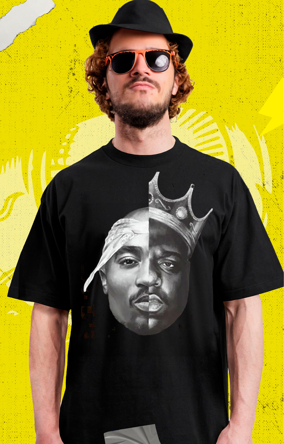 Tupac y Notorious Faces - Hip Hop - Polera