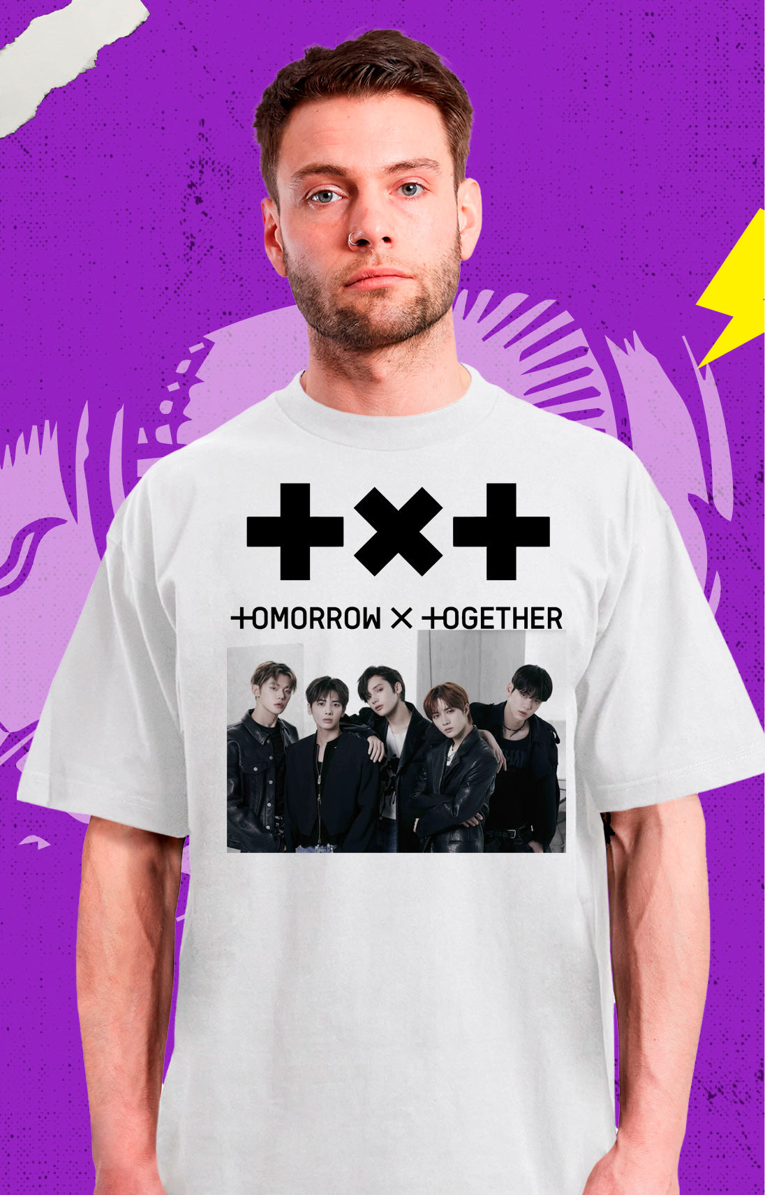 Txt - Boy Band In Black - Polera